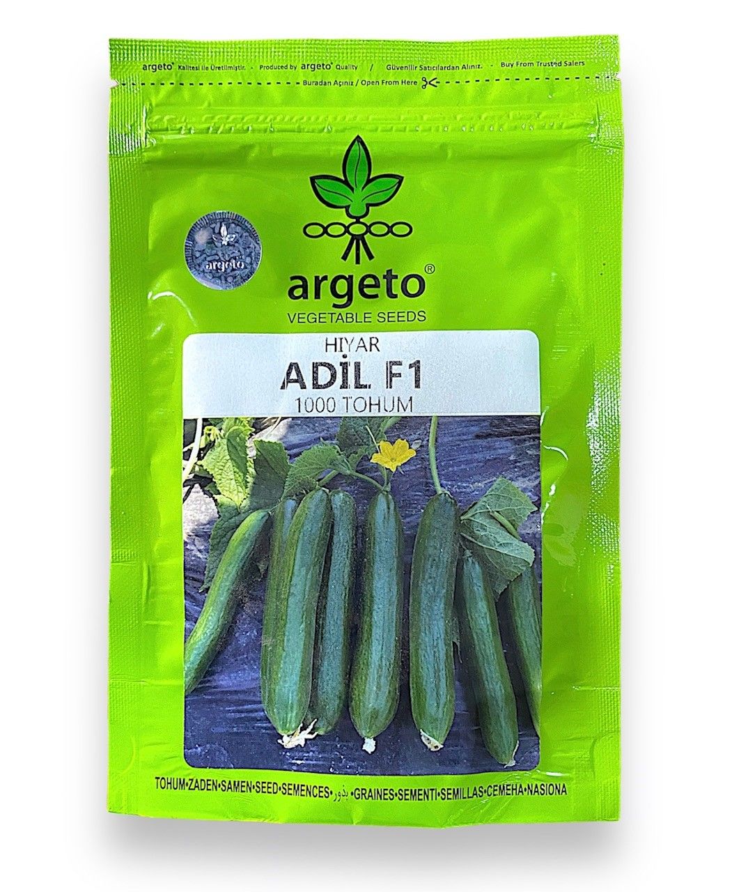 Argeto Adil F1 Hıyar Tohumu 1000 Adet